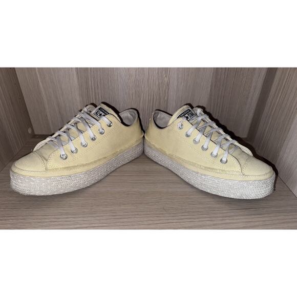 CONVERSE CHUCK TAYLOR ALL STAR ESPADRILLE (Yellow) Women’s Size 9 - Picture 5 of 11
